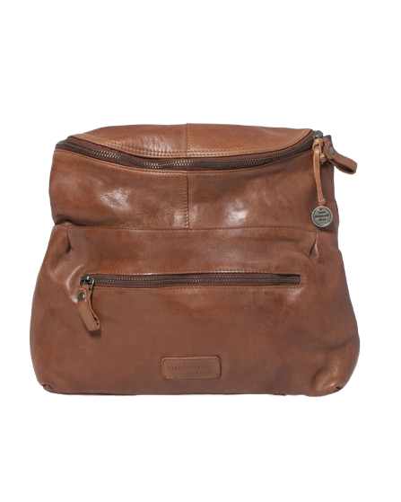 Avalon Saddle Brown Crossbody Bag – Washed Leather by Stitch & Hide + Free Wallet Pouch