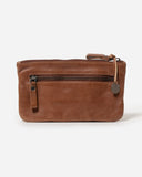 STITCH & HIDE LEATHER LENNOX POUCH SADDLE BROWN