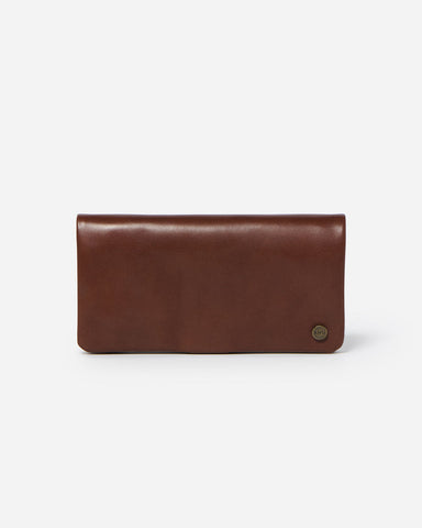 STITCH & HIDE LEATHER JESSE BI-FOLD WALLET - CLASSIC COLLECTION MOCHA BROWN