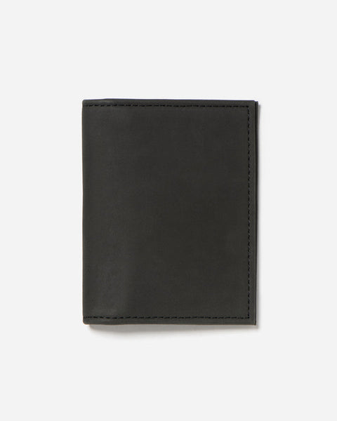 STITCH & HIDE LEATHER TIM CARD HOLDER BLACK