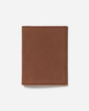 STITCH & HIDE LEATHER TIM CARD HOLDER CAFE BROWN