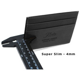 Floto Leather Venezia 4 Card Slim Wallet Navy Blue