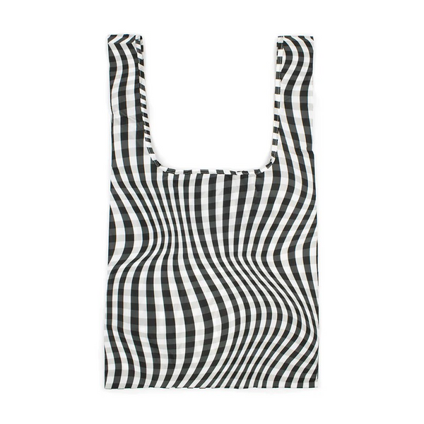 KIND Reusable Shopping Tote Bag Medium Distorted Gingham