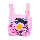 KIND Reusable Shopping Tote Bag Medium Collab Amy Hastings Leaping Cat