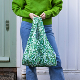 KIND Reusable Shopping Tote Bag Medium Peas
