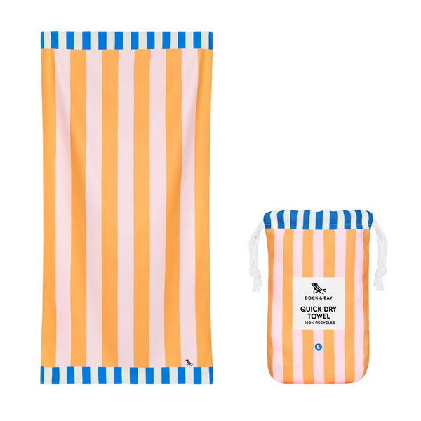 Dock & Bay Beach Towel Clubhouse Collection L Mellow Yellow