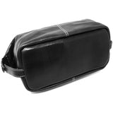 Floto Leather Venezia Travel Kit Black