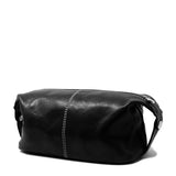 Floto Leather Venezia Travel Kit Black