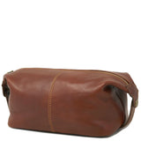 Floto Leather Venezia Travel Kit Vecchio Brown