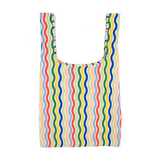 KIND Reusable Shopping Tote Bag Medium Rainbow Waves