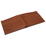 Floto Leather Firenze Double Billfold Wallet Tan