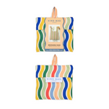 KIND Reusable Shopping Tote Bag Medium Rainbow Waves