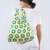 KIND Reusable Shopping Tote Bag Medium Wavy Daisy