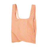 KIND Reusable Shopping Tote Bag Medium Twisted Polka Pink & Yellow