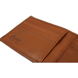 Floto Leather Firenze Double Billfold Wallet Tan