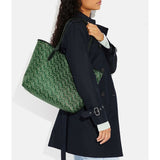 Women's Handbag Coach CF342-IMGRN Green 48 x 28 x 15 cm-1