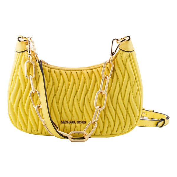 Michael Kors 35S2G4CU1U-SUNSHINE Yellow Leather Shoulder Bag – Designer ...