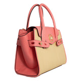 Michael Kors 35T2GNMS8W-GRAPEFRUIT Pink Leather Satchel Bag