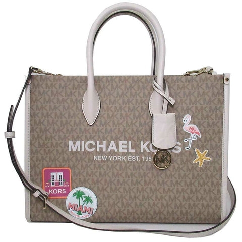 Women's Handbag Michael Kors 35S3G7ZT6B-LT-CREAM Brown 35 x 26 x 10 cm-0