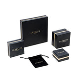 Latelita London Petite Stud Gold pink Rose Quartz Earrings