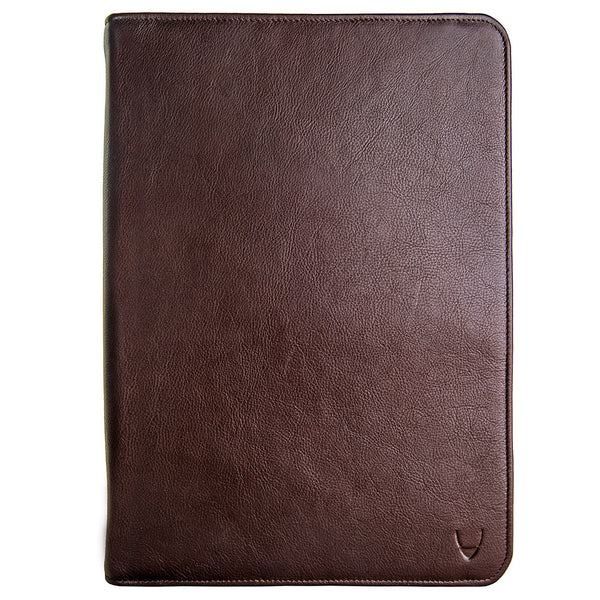 Hidesign iPad Tablet Leather Portfolio Brown