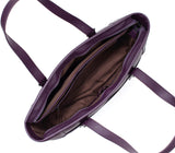 Gunas New York Miley Purple Vegan Leather Laptop Bag