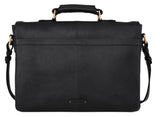 Hidesign Parker Leather Medium Briefcase Black
