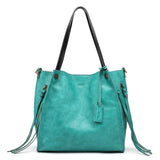 Old Trend Daisy Leather Tote with Coin Purse