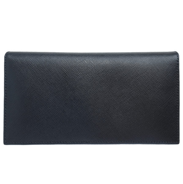 72 Smalldive Saffiano Leather Travel Wallet Black