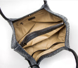 Gunas New York Naomi Dark Gray Vegan Leather Tote Bag