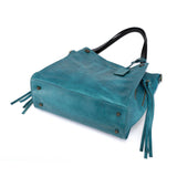 Old Trend Daisy Leather Tote with Coin Purse