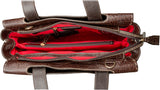 Hidesign Women's Leather Laptop Briefcase Work Bag Brown