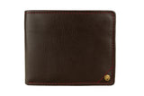 Hidesign Angle Stitch Leather Multi-Compartment Leather Wallet Brown
