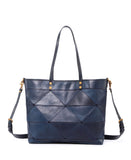 Old Trend Leather Prism Tote Bag