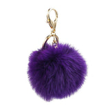 ClaudiaG Foxy Bag Charm Keychain Plum Purple