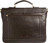 Hidesign Hunter 15" Laptop Compatible Leather Briefcase Brown