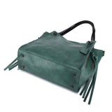 Old Trend Daisy Leather Tote with Coin Purse