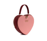 Gunas New York Sweetheart Red & Pink Vegan Clutch Crossbody Bag