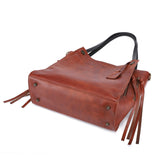 Old Trend Daisy Leather Tote with Coin Purse