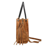 Old Trend Daisy Leather Tote with Coin Purse