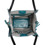 Old Trend Daisy Leather Tote with Coin Purse