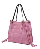 Old Trend Daisy Leather Tote with Coin Purse