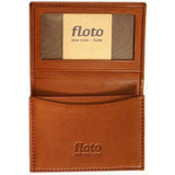 Floto Italian Leather Firenze Business Card Case Wallet brown