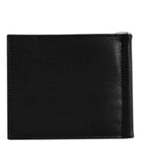 Floto Italian Leather Firenze Bill Money Fold Clip Wallet men's black