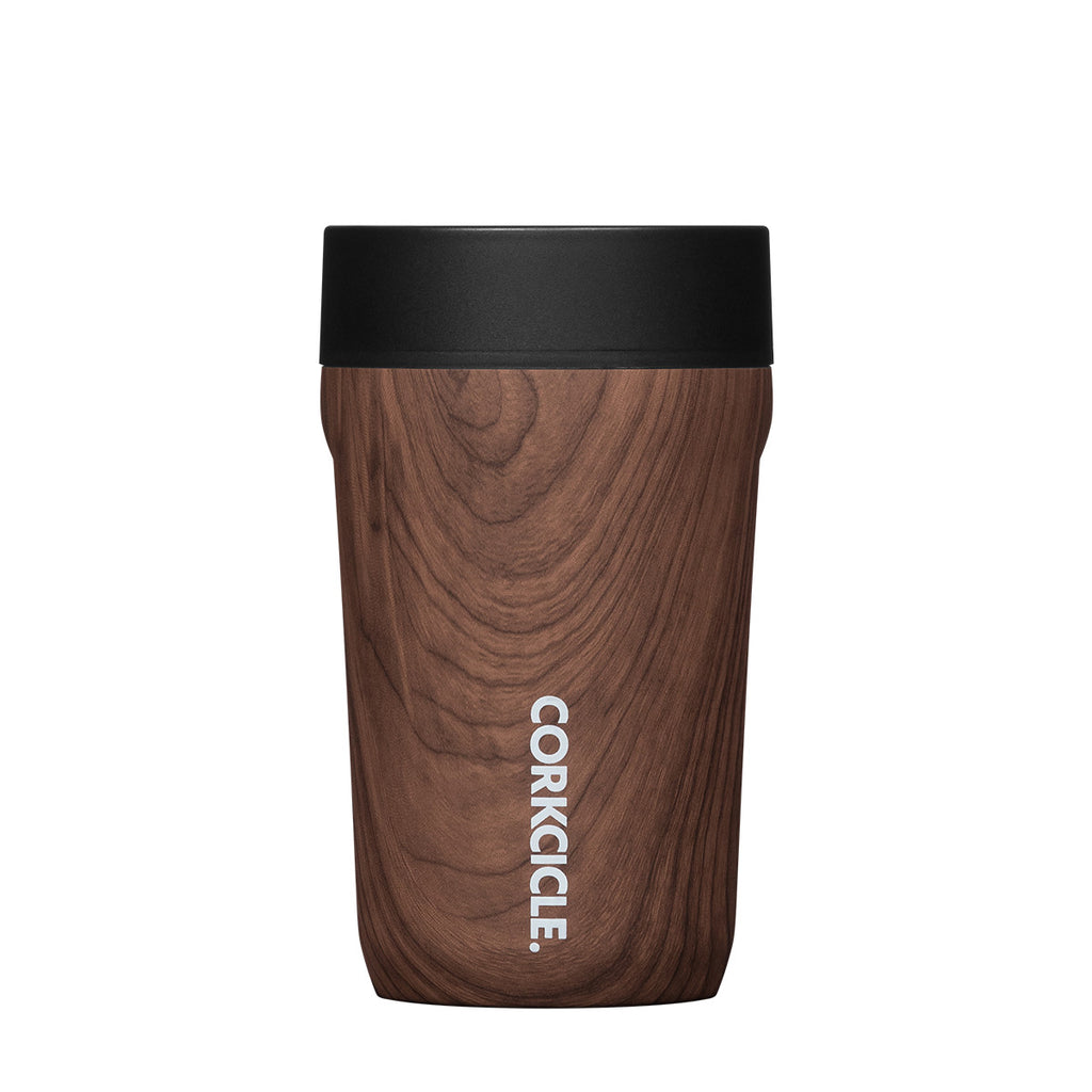 Corkcicle Commuter Cup 260ml Walnut Wood Insulated Stainless Steel C Designer Online