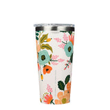 Corkcicle Rifle Paper Tumbler Insulated Stainless Steel Coffee Cup Cream Lively Floral