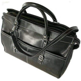 Floto Casiana Italian Leather Duffle Travel Bag Suitcase black