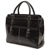 Floto Italian Leather Shoulder Bag Casiana Mini Women's Handbag black