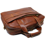 Computer Bag Floto Roma Leather Briefcase Messenger brown 4