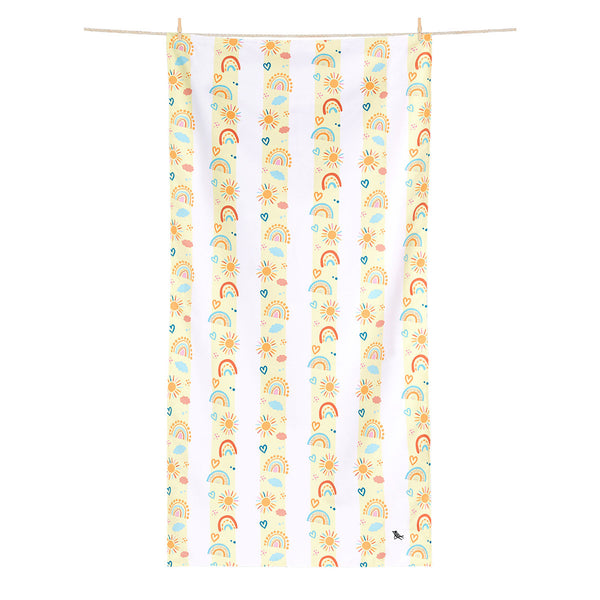 Dock & Bay Beach Towel Kids Collection M 100% Recycled Rainbow Road